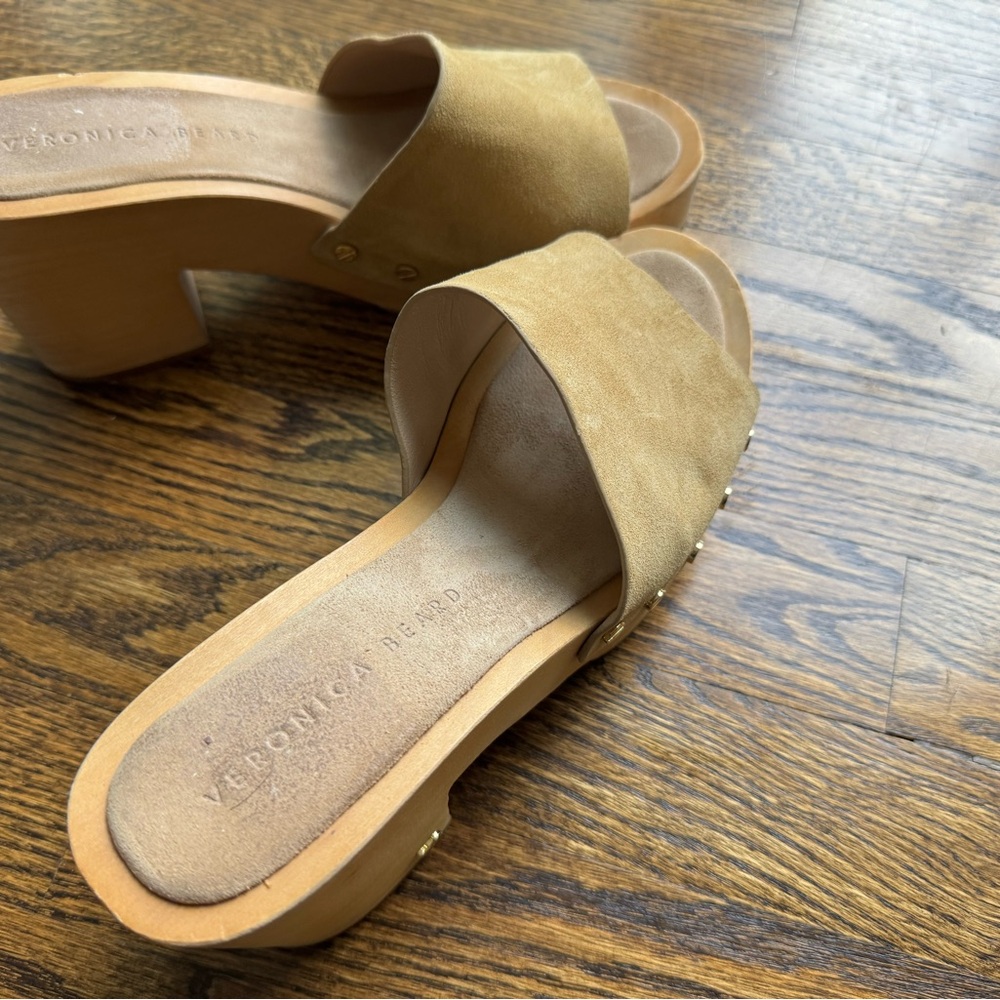 Veronica Beard Hannalee Platform Surde Clog Sandal Mules - Picture 4 of 9